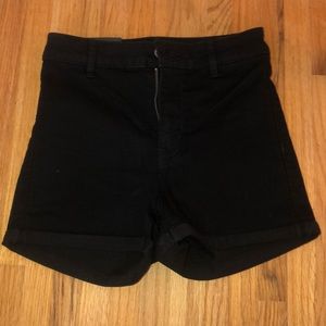Black High Waisted Shorts